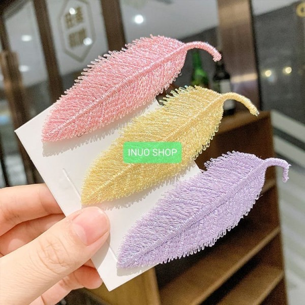 Broches para cabello de hoja,Linda horquilla de cabello en forma de pluma